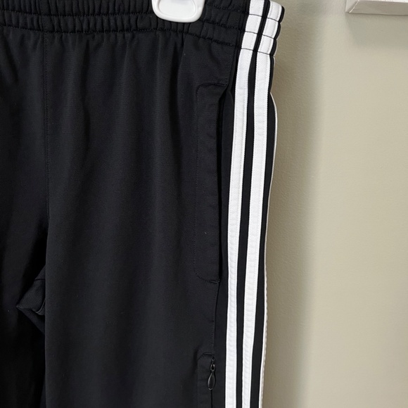 Adidas 3 Stripe Black Track Pant/Size Medium - Picture 5 of 7